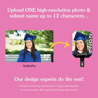 Custom Grad Black & White Photo Paddle 1, 3, 6, or 12 Pc