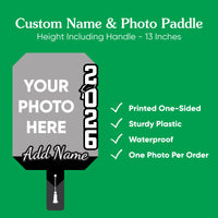 Custom Grad Black & White Photo Paddle 1, 3, 6, or 12 Pc