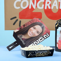 Custom Grad Black & White Photo Paddle 1, 3, 6, or 12 Pc