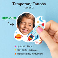 Custom Outer Space Temporary Tattoos - 12 Ct