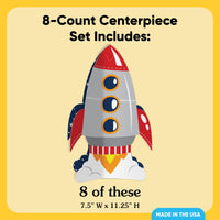 Outer Space 3D Centerpieces - 8 Ct