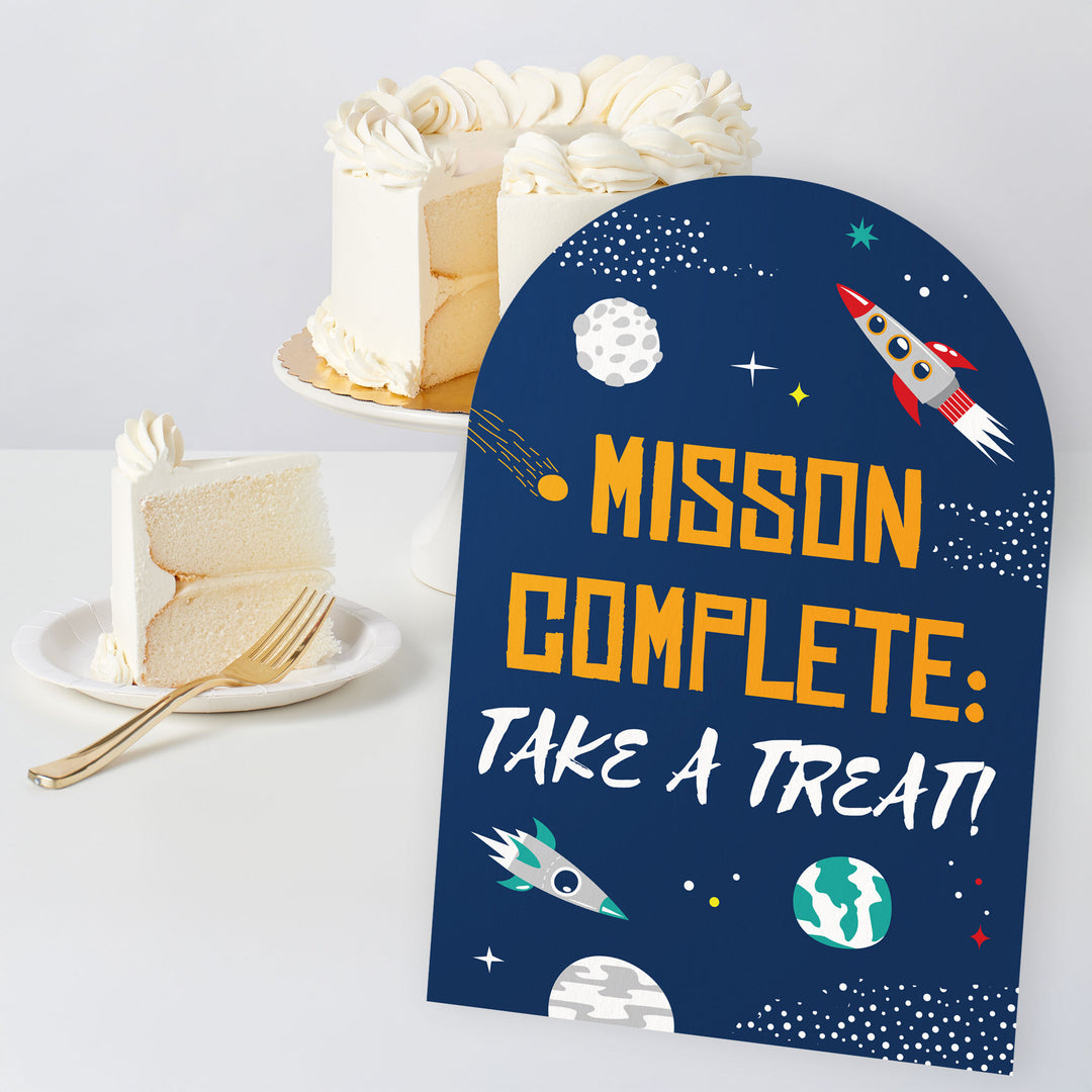Outer Space Party Signs Set - 6 Ct