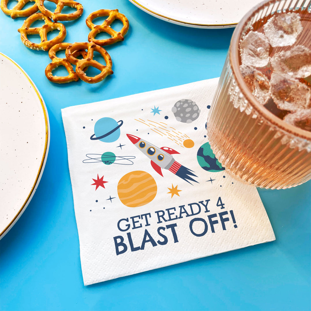 Custom Text Napkins - Outer Space
