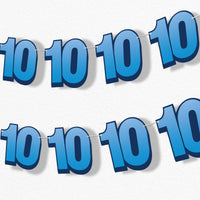 10th birthday party garland banner
