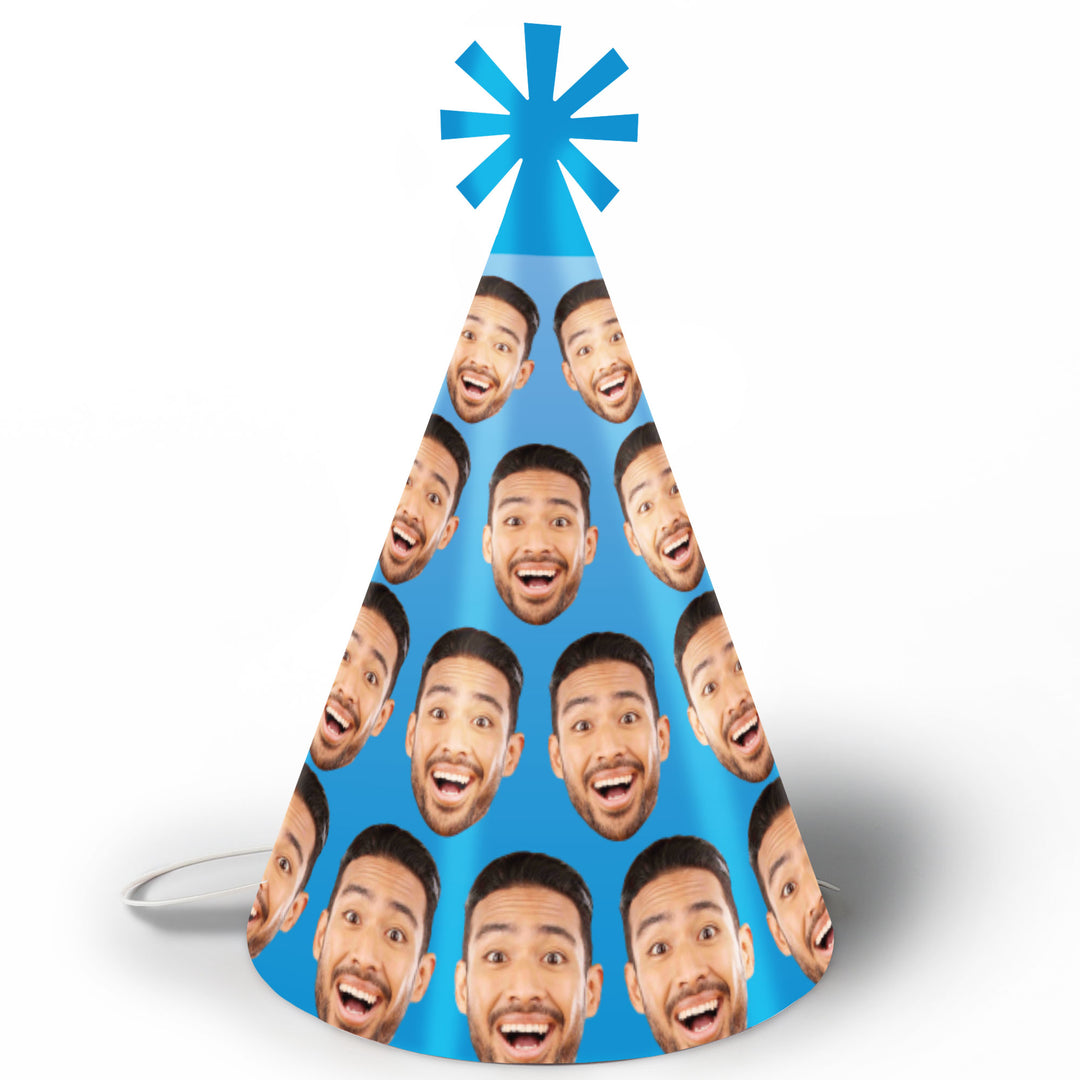Custom Fun Face Cone Hat - 8 Ct