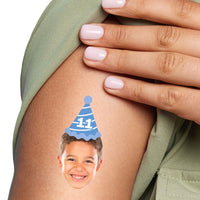 Custom Party Hat Temporary Tattoos - 12 Ct