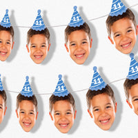Custom Face Birthday Hat Garland Banner