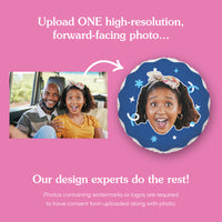 Personalized Fun Face Blue Balloon - Double Sided - 1 Ct