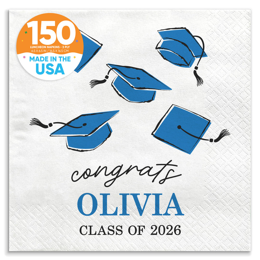 Custom Text - Grad Napkins