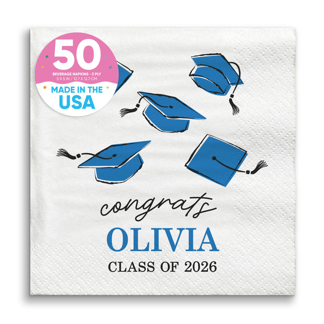 Custom Text - Grad Napkins