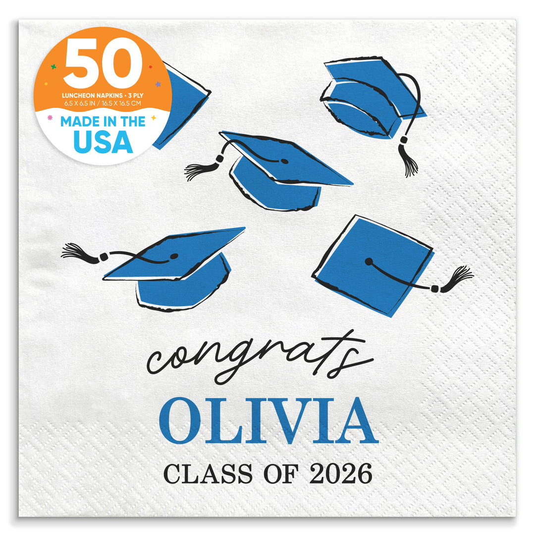 Custom Text - Grad Napkins