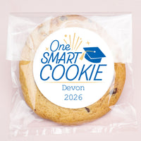 Blue personalized graduation clear cookie bags 100ct