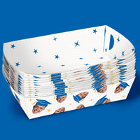 12-count Blue custom trays stacked