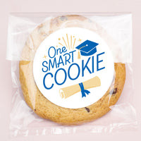 Blue Graduation Clear Cookie Bags 25ct set