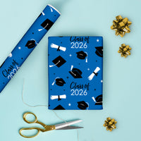 Blue Graduation Wrapping Paper, Class of 2026