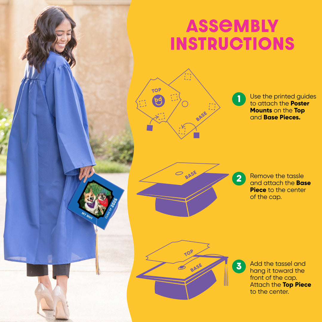 Graduation cap assembly instructions 