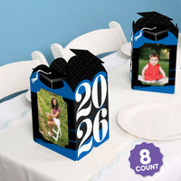 Blue Graduation Photo Centerpieces - 8 Ct