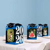 Blue Graduation Photo Centerpieces - 8 Ct