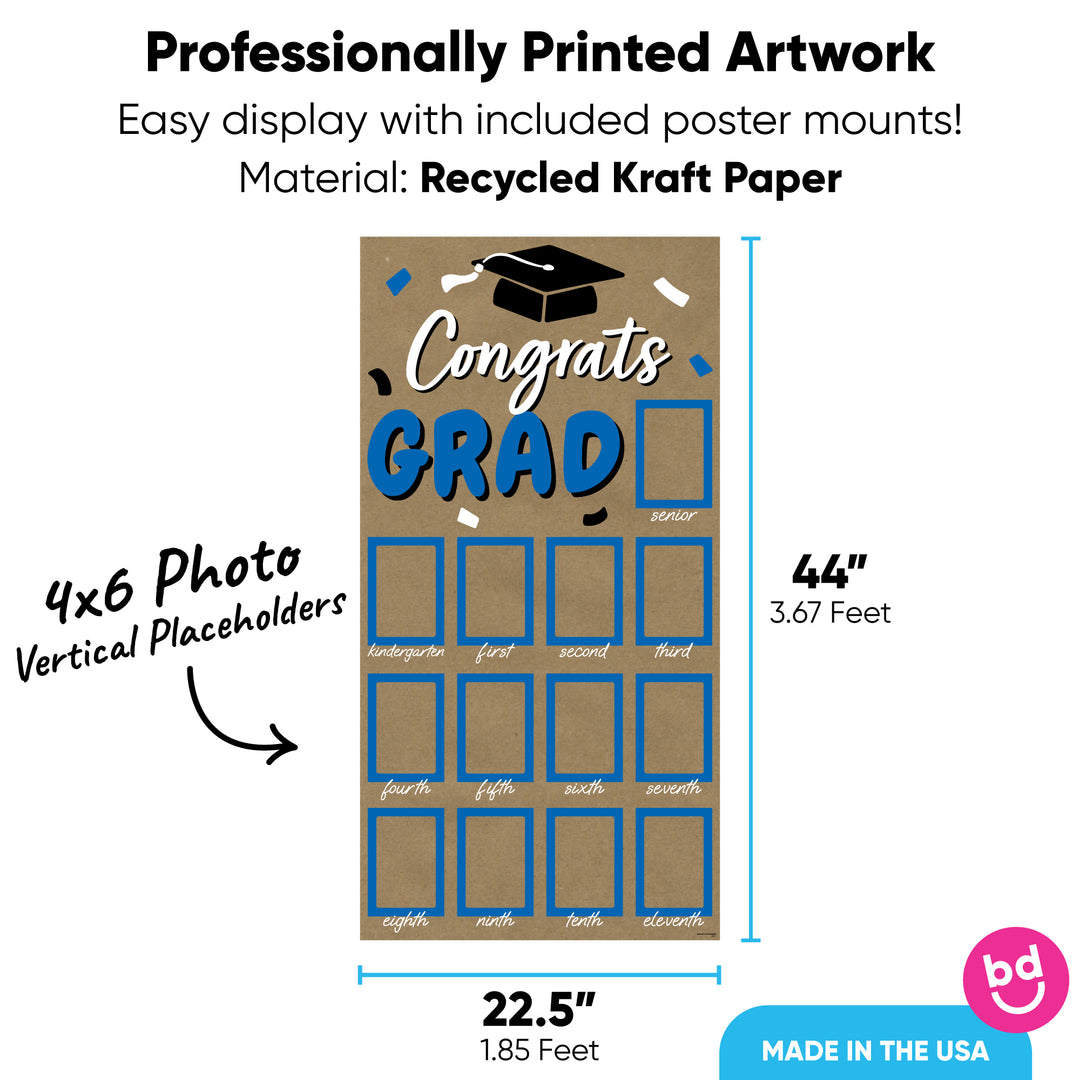 Blue Grad Kraft Photo Banner