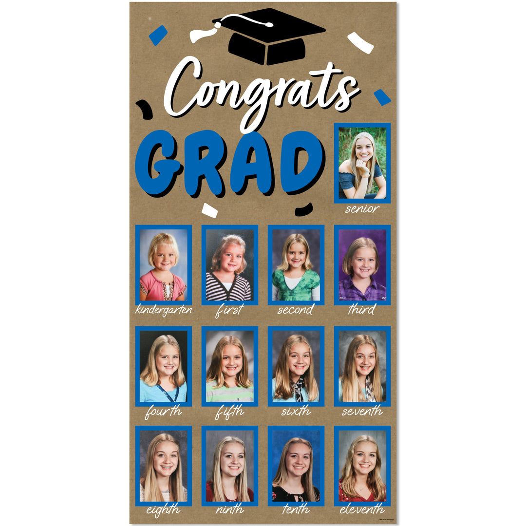 Blue Grad Kraft Photo Banner