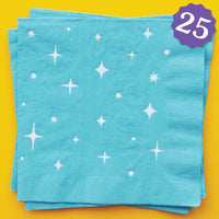 Big Dot of Happiness Blue Luncheon Napkins, Birthday Party Tableware, Bachelorette Party Decorations, Baby Shower Décor, 6.5 x 6.5 Folded Napkin, 3-Ply, 25 ct