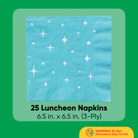 Big Dot of Happiness Blue Luncheon Napkins, Birthday Party Tableware, Bachelorette Party Decorations, Baby Shower Décor, 6.5 x 6.5 Folded Napkin, 3-Ply, 25 ct
