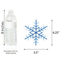Blue Snowflakes - Decorations DIY Winter Holiday Party Essentials - Set of 20