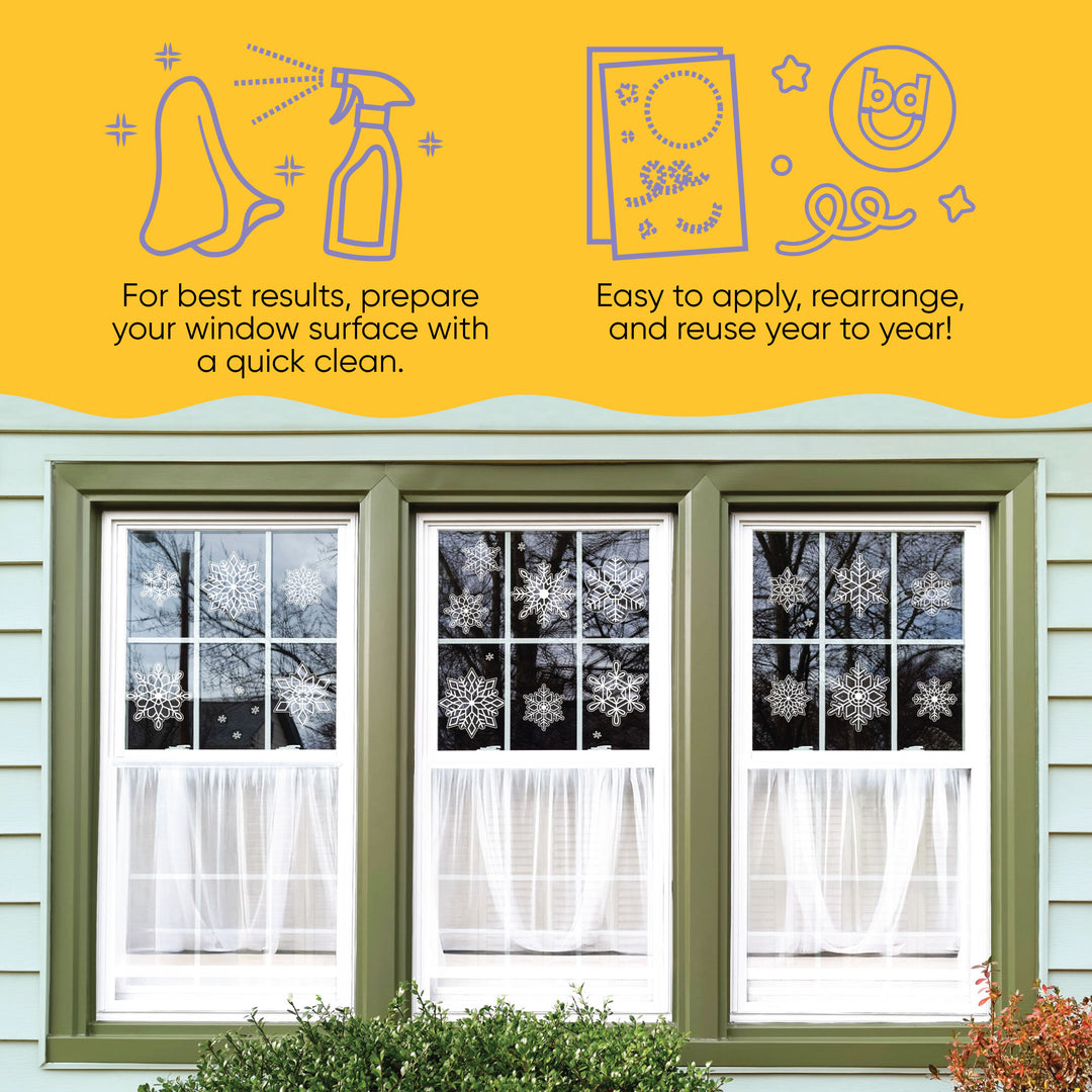 Snowflakes Window Clings