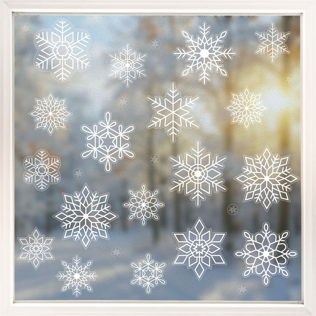 Snowflakes Window Clings