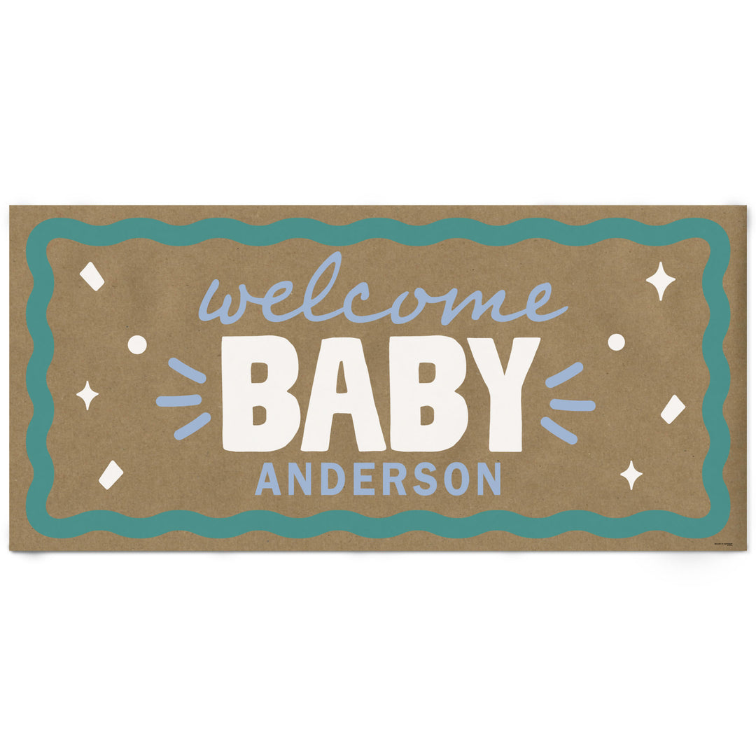 Blue custom baby banner main image 