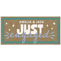 Blue and teal custom engagement banner main image 