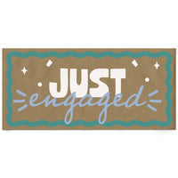 Blue and teal just engaged banner main image 