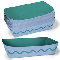 Blue and teal food trays set main image 