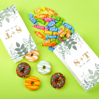 Custom Text Popcorn Bags - Boho Botanical