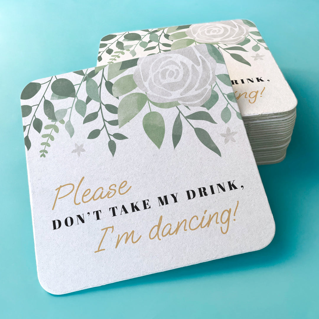 Drink Coasters - Boho Botanical - 25 Ct