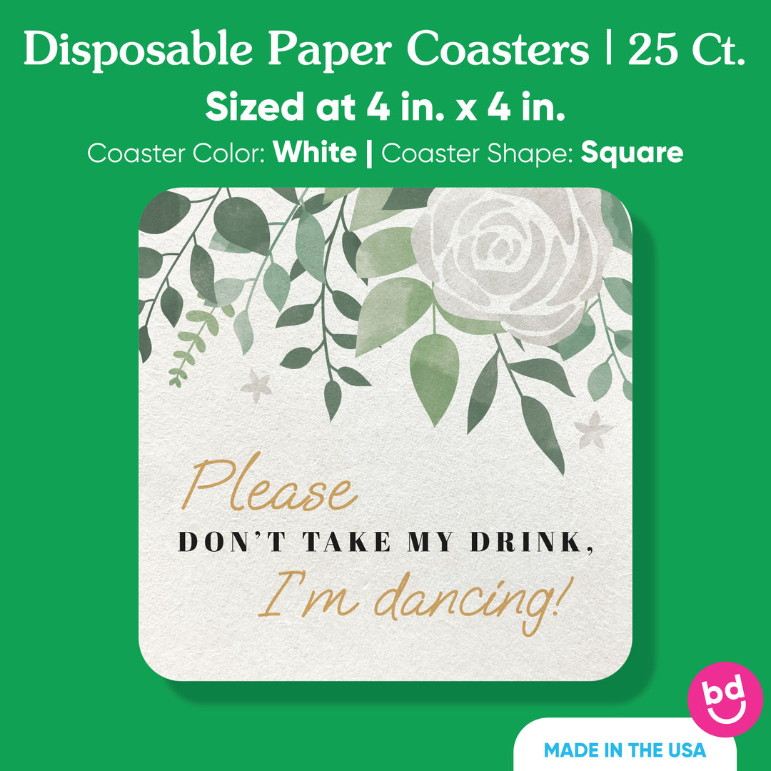 Drink Coasters - Boho Botanical - 25 Ct