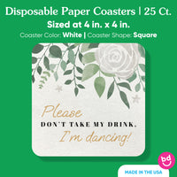 Drink Coasters - Boho Botanical - 25 Ct
