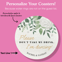 Custom Text Coasters - Boho Botanical