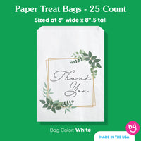 Paper Treat Bags - Boho Botanical - 25 Ct