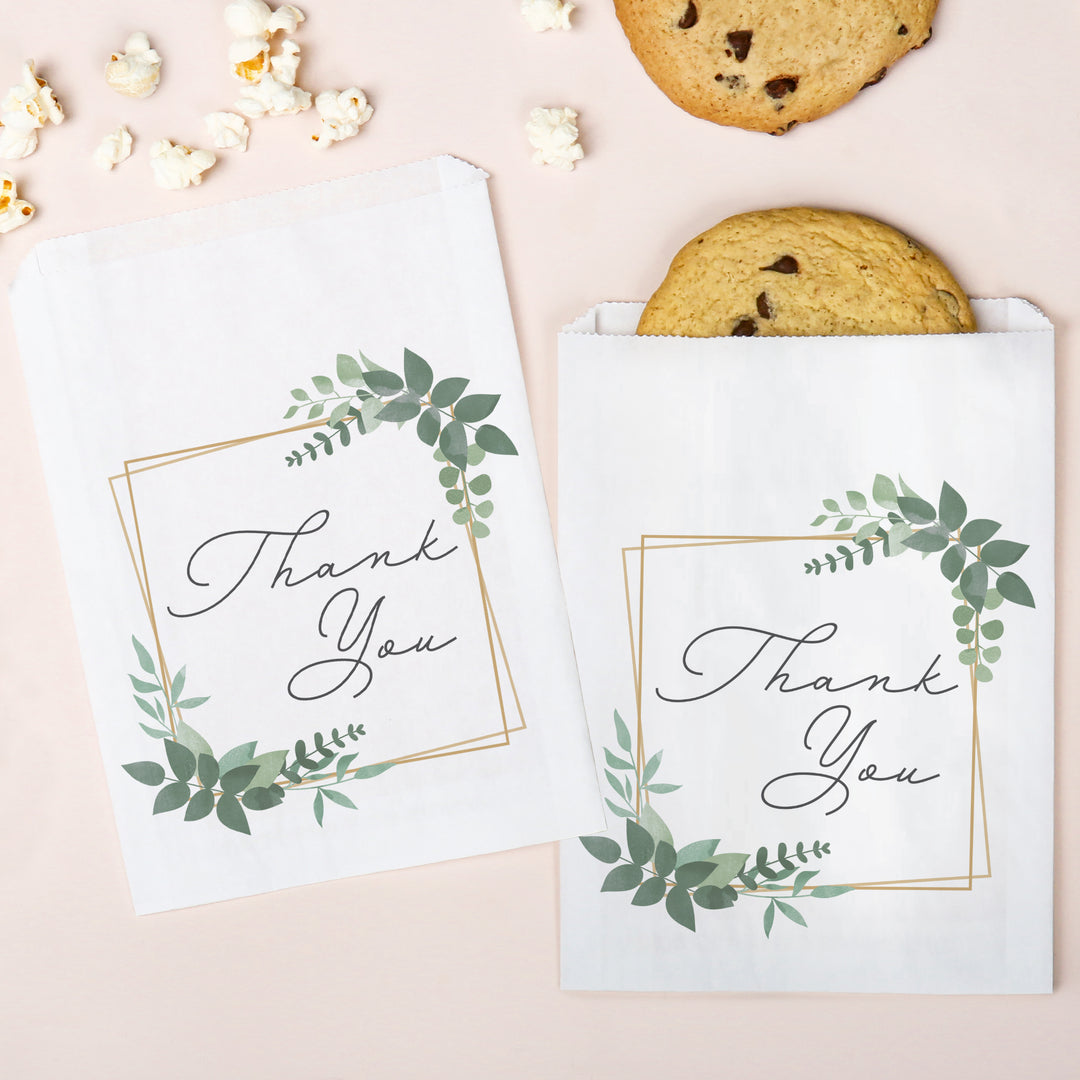 Paper Treat Bags - Boho Botanical - 25 Ct