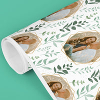 Custom Photo Wrapping Paper - Boho Botanical