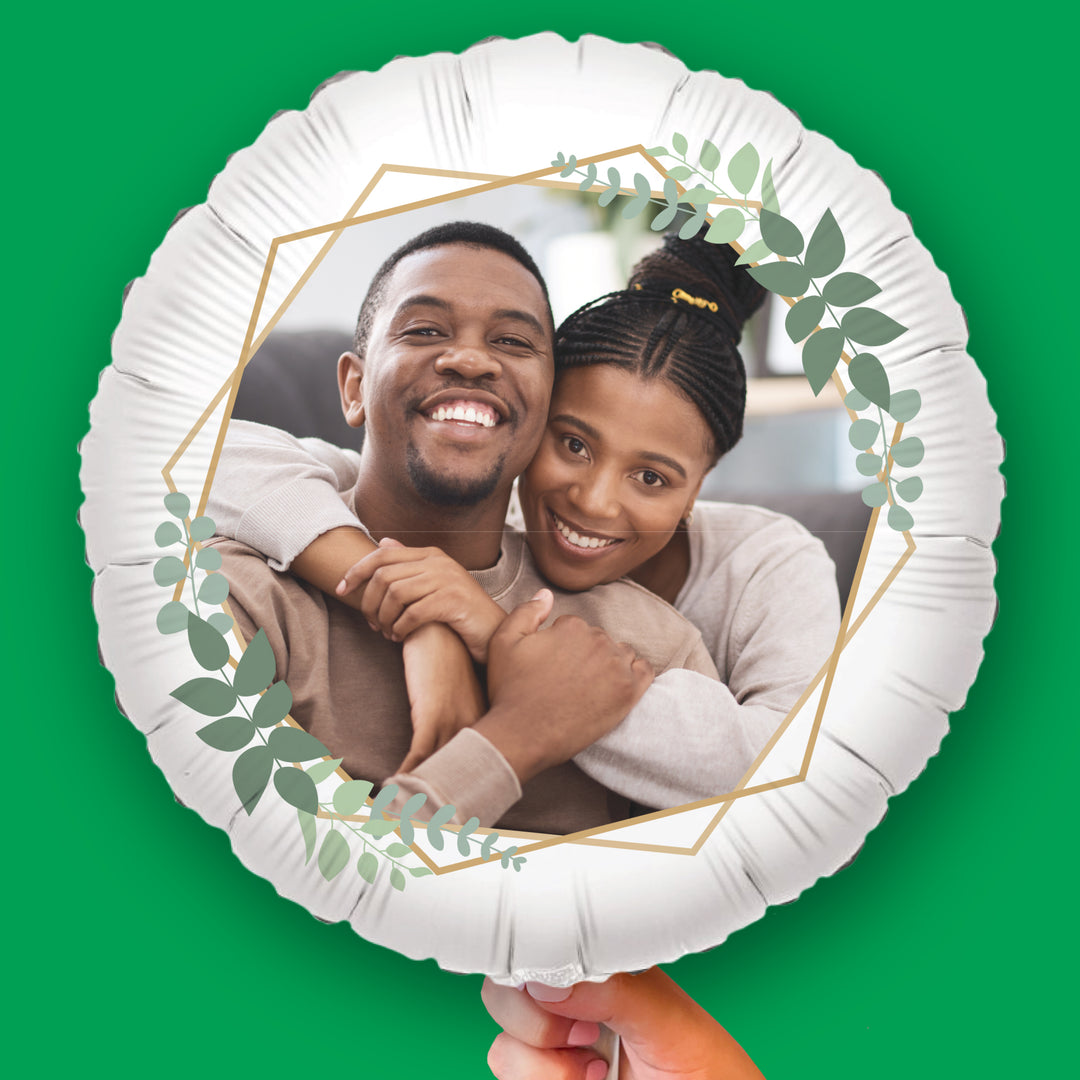 Personalized Photo Boho Balloon - Double Sided - 1 Ct