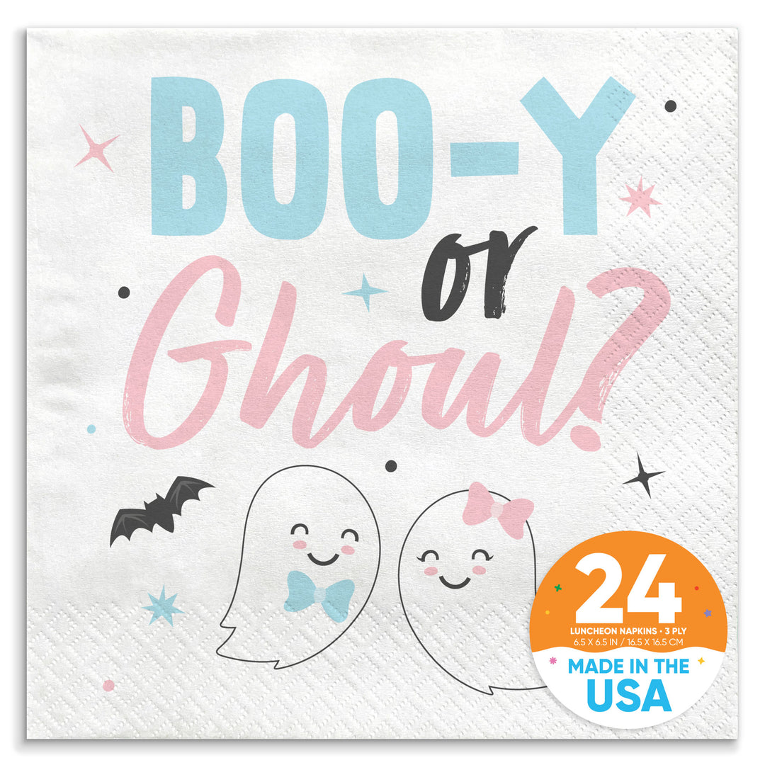 Napkins - Boo-y or Ghoul - 24 Ct