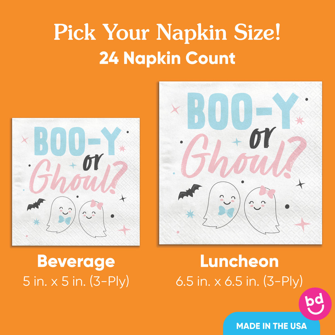 Napkins - Boo-y or Ghoul - 24 Ct