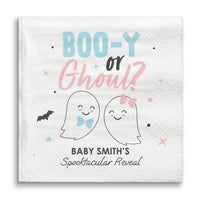 Custom Text Napkins - Boo-y or Ghoul - 50 Ct
