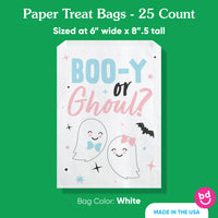 Paper Treat Bags - Boo-y or Ghoul - 25 Ct