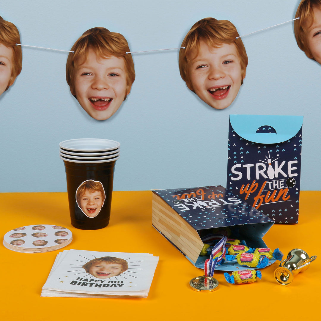 Custom Face Party Cups - 16 Ct