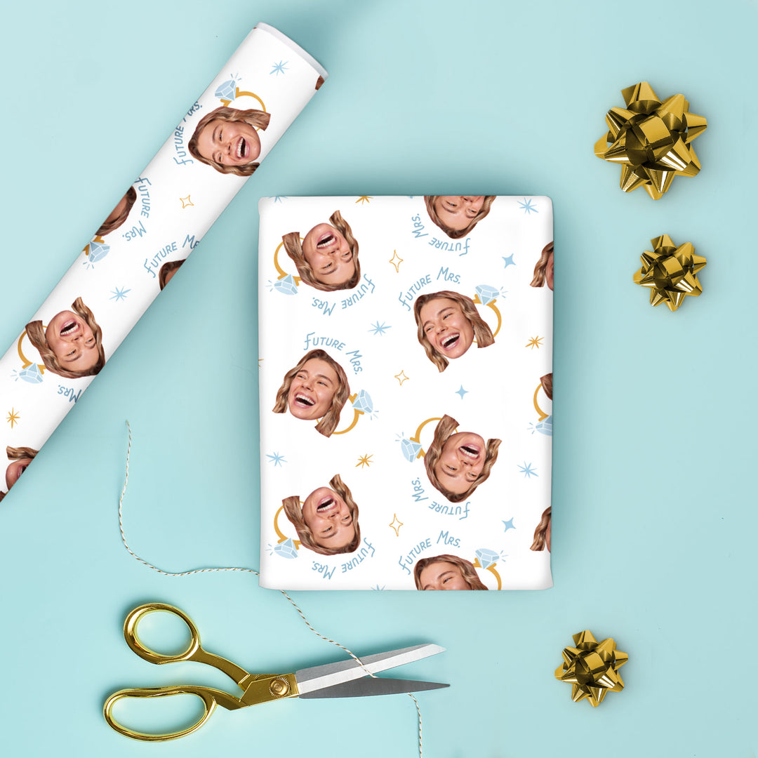 Custom Face Wrapping Paper - Future Mrs.