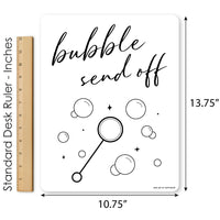 Bubble Send Off Wedding Yard Sign