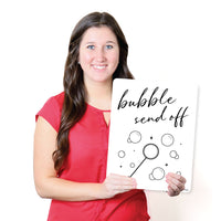 Bubble Send Off Wedding Yard Sign